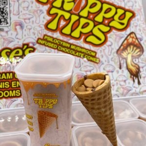 TRIPPY TIPS PSILOCYBIN MUSHROOM CHOCOLATE CONES