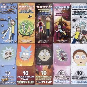 TRIPPY FLIP CHOCOLATE BAR INFUSED WITH PSILOCYBIN & THC – 3500MG PSILOCYBIN + 500MG THC